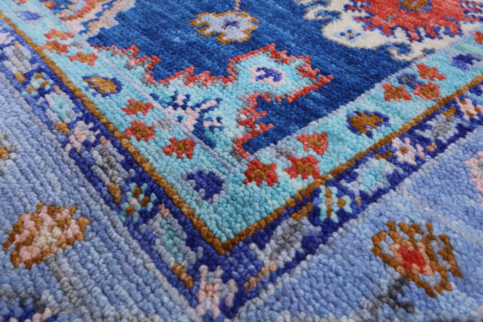Turkish Oushak Handmade Wool Rug 6' 2" X 9' 0" - Q13662