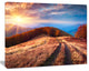 Beautiful Carpathian Mountains, Landscape Canvas Art Print, 60"x28"