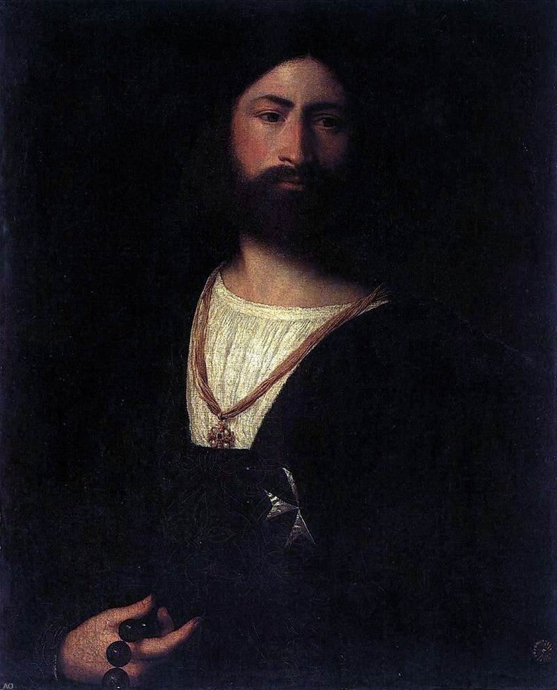 Titian A Knight of Malta, Gallery Wrapped Canvas Print, 20"x25"