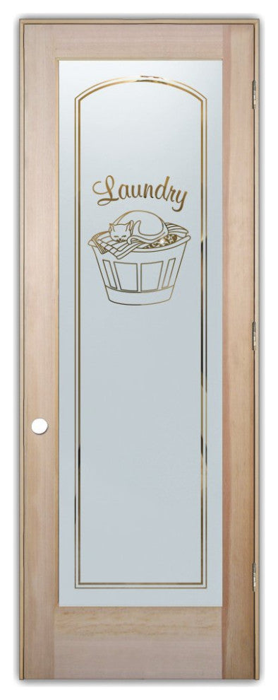 Laundry Door - Cat Nap - Douglas Fir (stain grade) - 30" x 80" - Knob on...