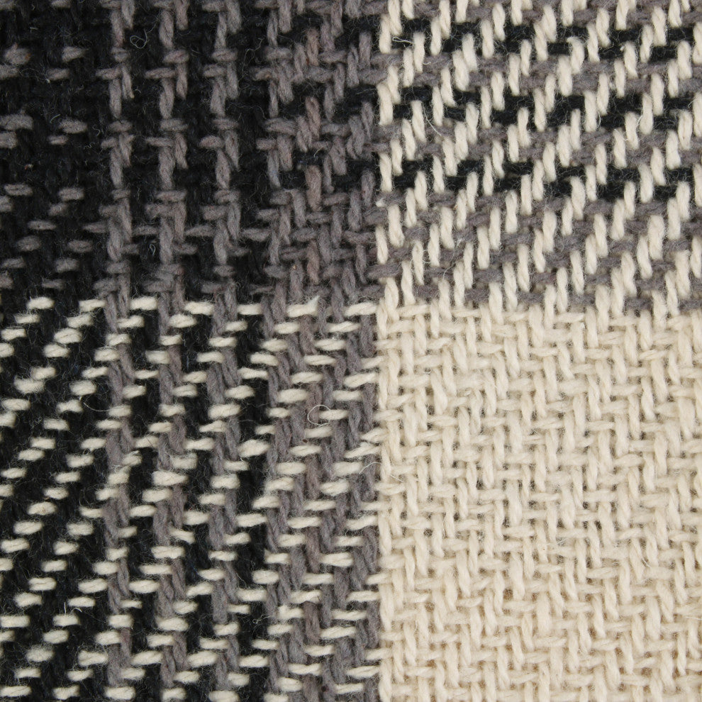Black Farmhouse Plaid Throw