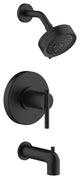 ParmaÂ® Tub & Shower Trim Kit, 1.75gpm with 5-Function Showerhead, Satin Black