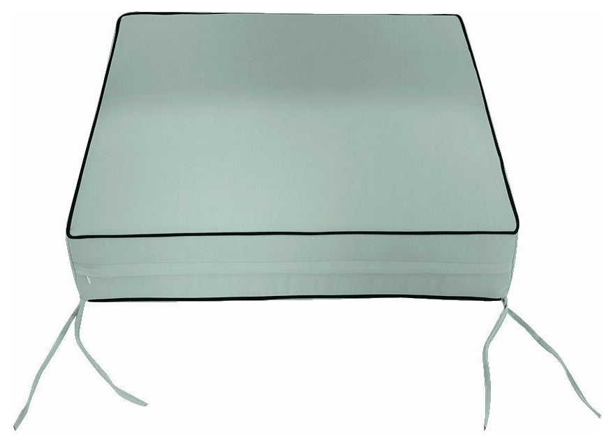 S3 24"x24"x5" Love Sofa Deep Seat Cushion Back Rest Buttons Pillow Outdoor-AD002