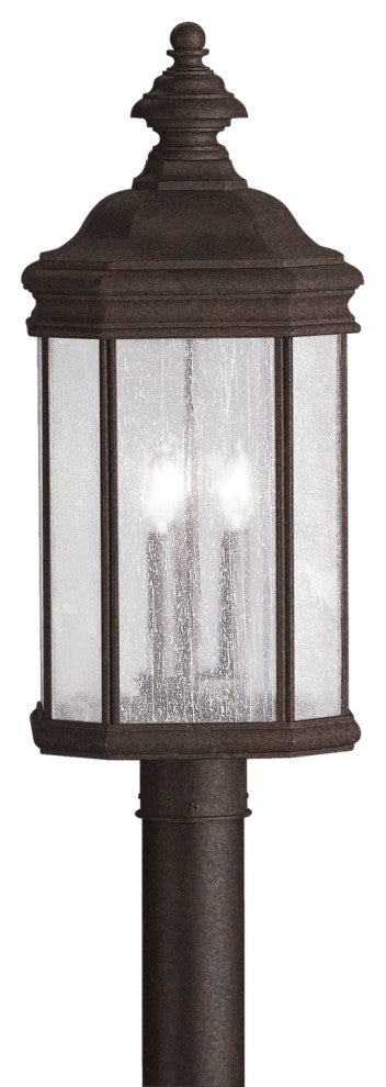 Kichler 9918TZ Three Light Outdoor Post Mount, Tannery Bronze Finish