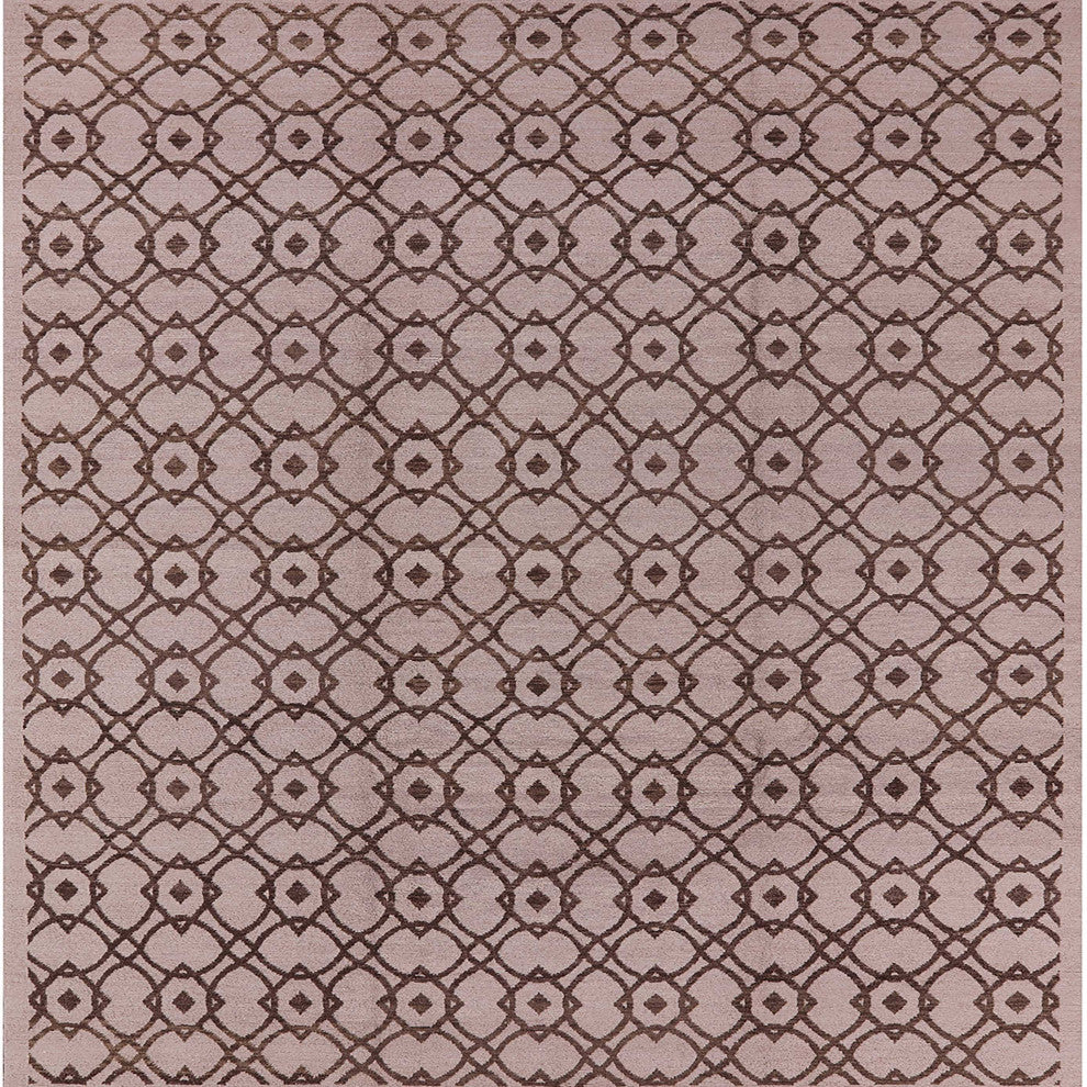 Ahgly Company Indoor Square Mid-Century Modern Area Rugs, 4' Square