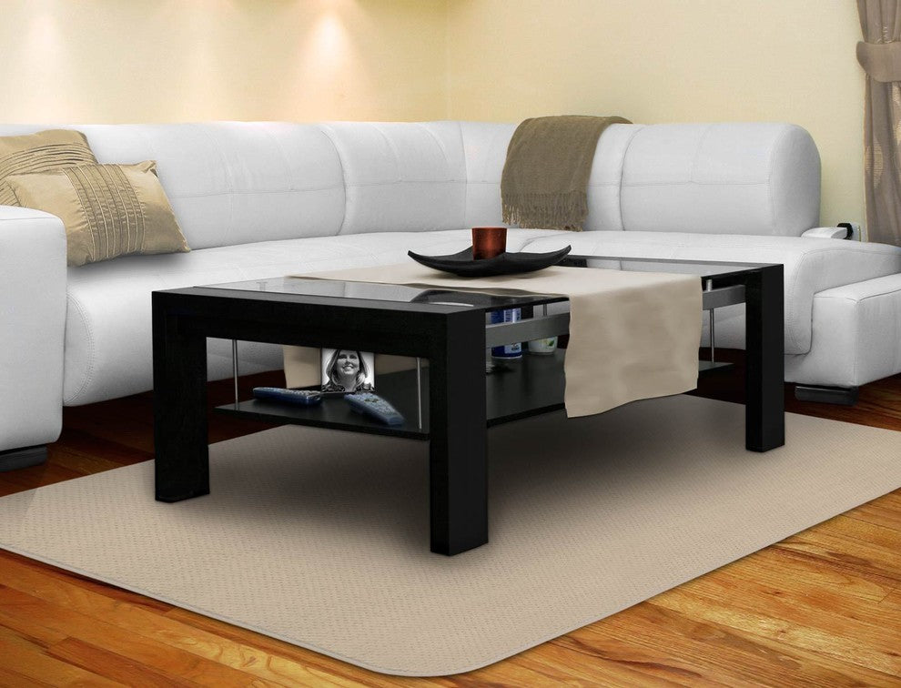 Skid-Resistant Area Rug Ivory Cream, 6'x8'