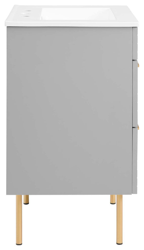 Daybreak 24" Bathroom Vanity, Light Gray