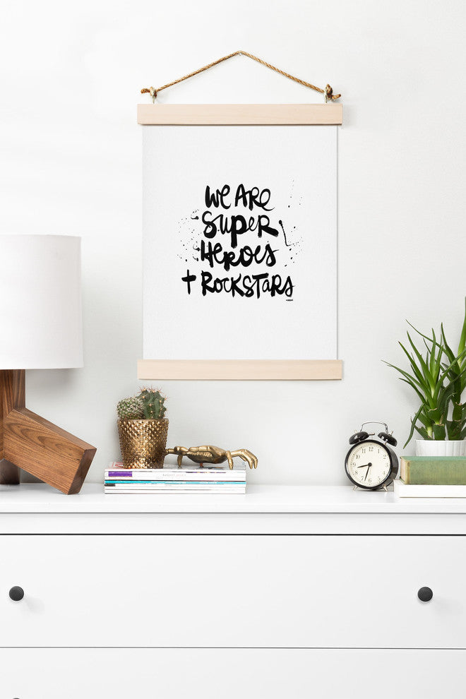 Deny Designs Kal Barteski Superheroes Art Print