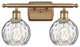 Innovations 516-2W-BB-G1215-6-LED 2 Light Bath Vanity Light, Brushed Brass