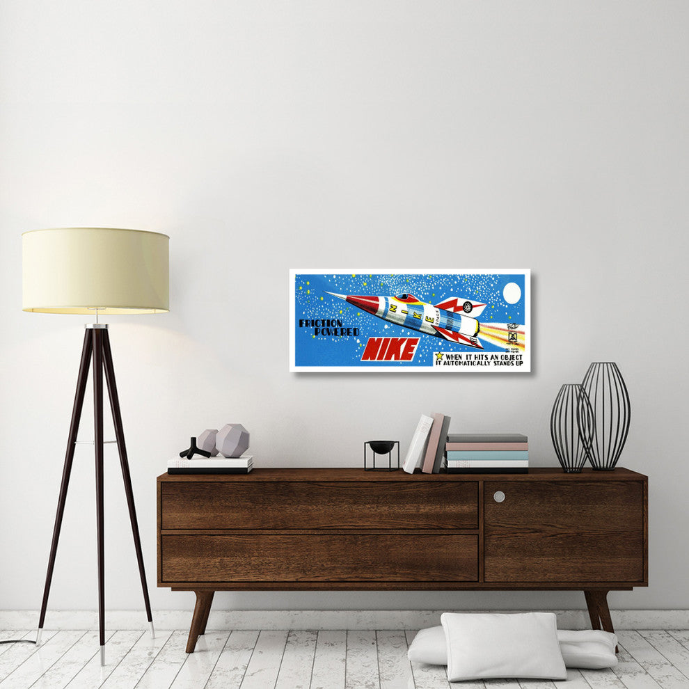 "Friction Powered Nike" Digital Paper Print by Retrorocket, 42"x18"