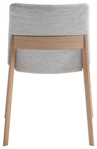 Deco Oak Dining Chair, Light Gray, Set of 2