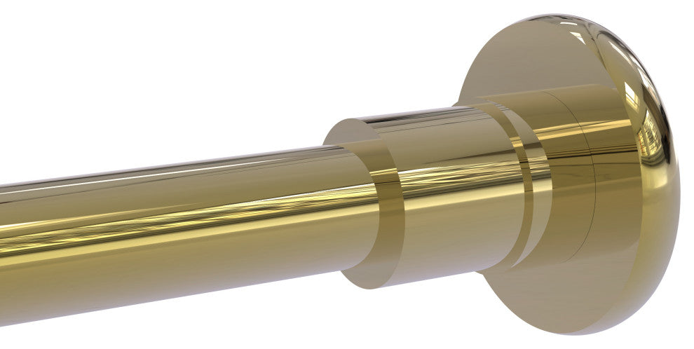 Shower Curtain Rod Brackets, Unlacquered Brass