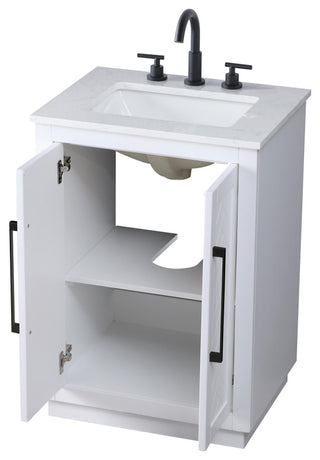 Home Living 24" Single Bathroom Vanity, White