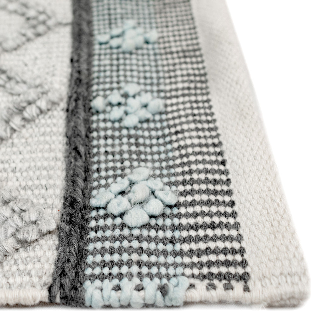 Cosmos Gypsy Stripe Indoor/Outdoor Rug Gray 2'x8'