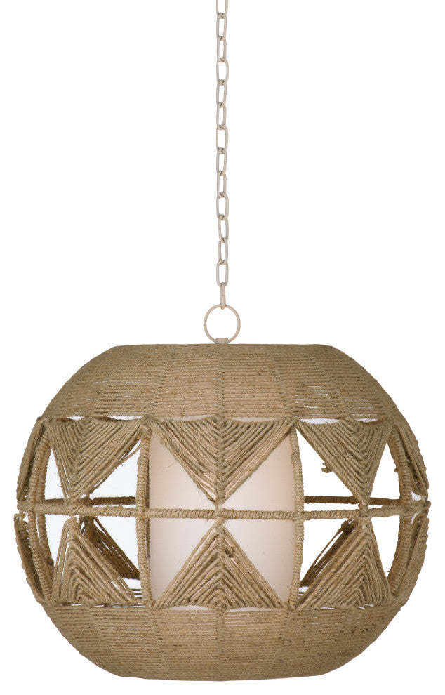 Woven Pendant - Brown