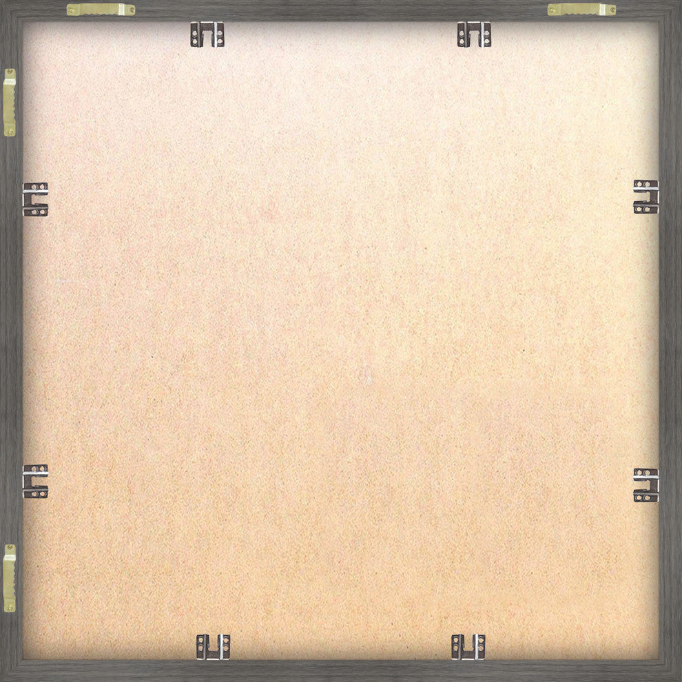 "Ocean Blue Shade Butterfly" Framed Painting Print, 18"x18"