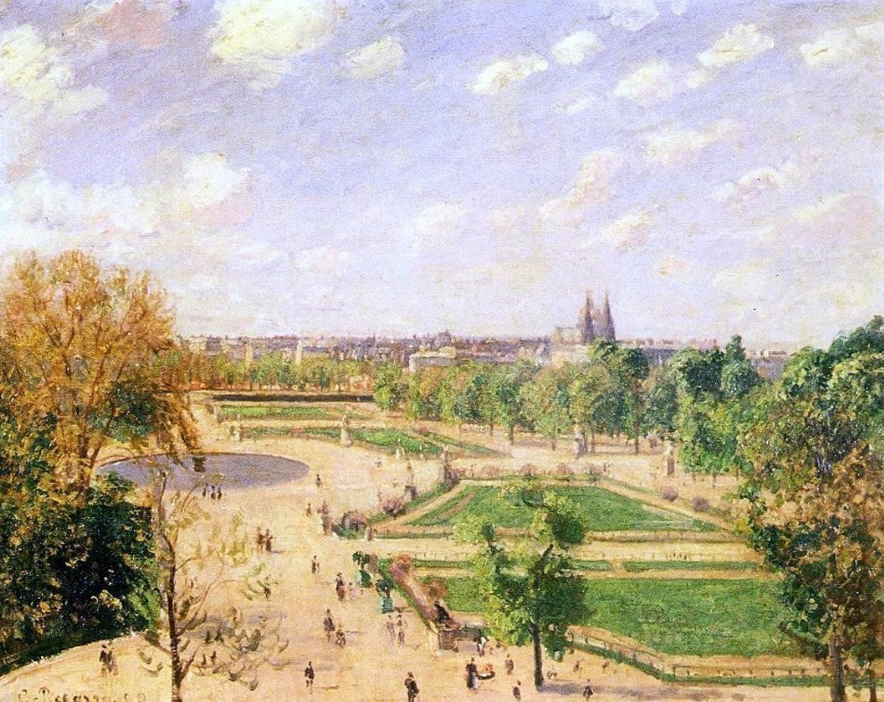 Camille Pissarro The Tuilleries Gardens: Morning Spring Sun Wall Decal
