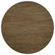 ACME Cillin 47"W Wooden Round Dining Table, Vintage Walnut/White