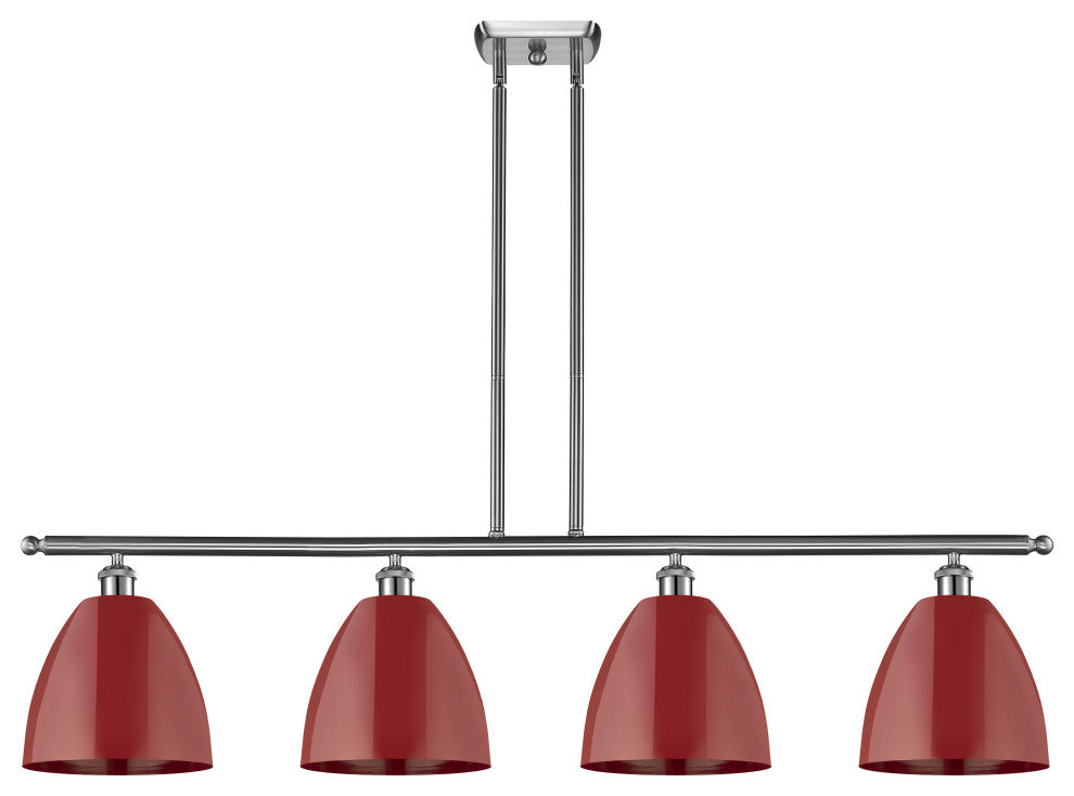 Innovations 516-4I-SN-MBD-9-RD-LED 4 Light Island Light, Brushed Satin Nickel