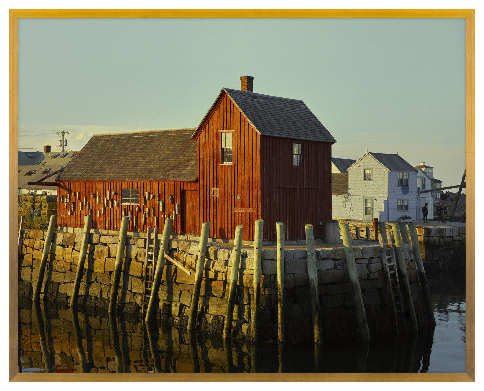 Wharf Fine Art Print, Gold, 20"x25"