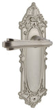 Victorian Plate With Fleur Lever, Satin Nickel, Passage, Non-Handed