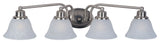 Maxim Lighting Malaga 4 Light Bath Vanity, Satin Nickel - 2689FTSN