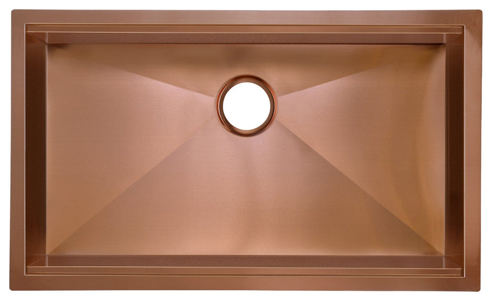 Tourner 32 x 19, Single Basin, Undermount Kitchen Workstation Sink, Rose Gold