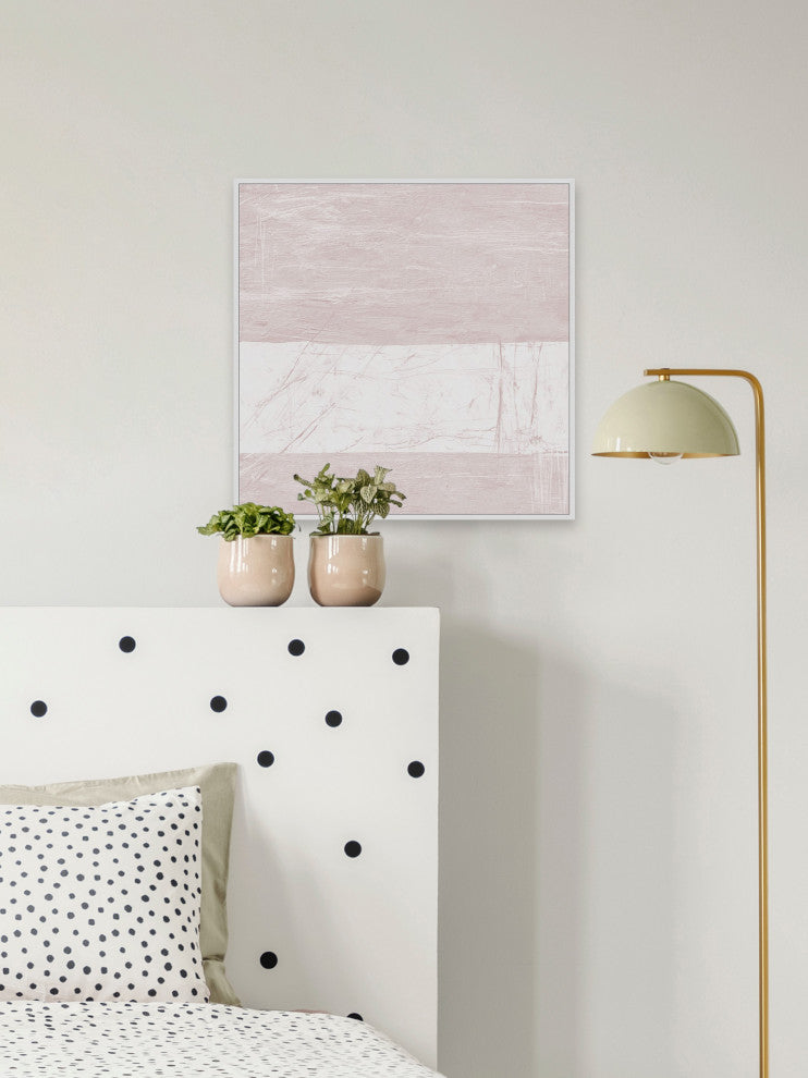 "Great Satisfaction" Floater Framed Painting Print on Canvas, 18x18