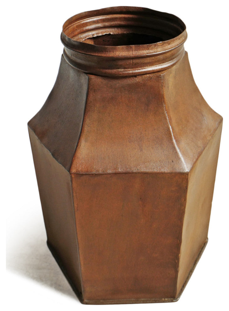 Consigned Vintage Iron Industrial Canister