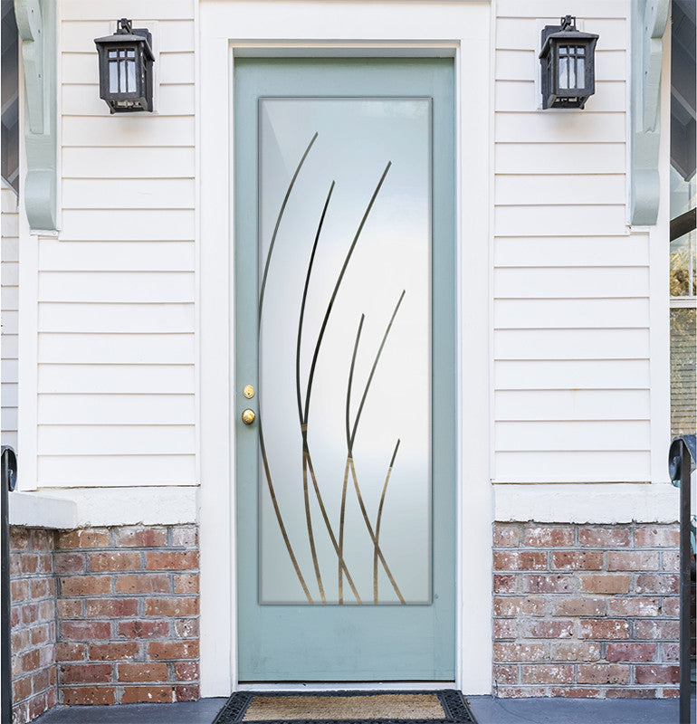 Interior Prehung Door or Interior Slab Door - Sleek Arcs - Primed - 24" x...