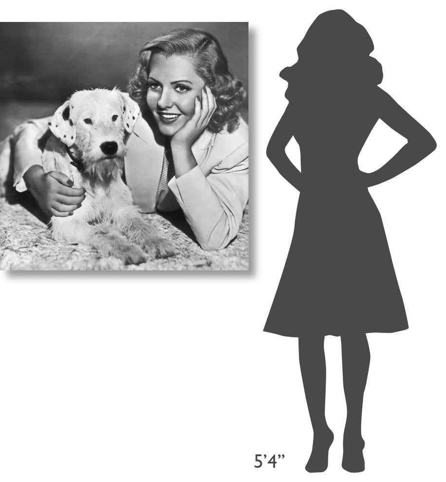 "Jean Arthur" Stretched Canvas Giclee by Hollywood Photo Archive, 36x36"