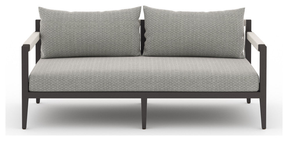 Sherwood Outdoor Sofa-63"-Bronze/Ash