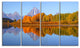 Grand Tetons Panorama, Large Landscape Canvas Art Print, 48"x28", 4 Panels
