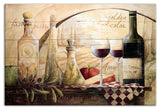 Tuscan Vineyard Wine Canvas Wall Art, 20"x30", Unframed