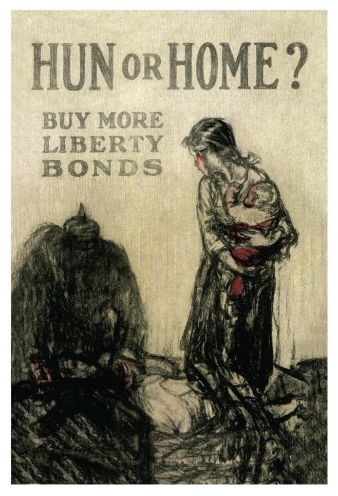 "WWI: Hun or Home?" Digital Paper Print, 18"x26"