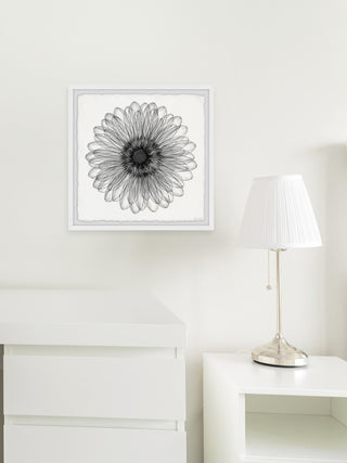 "Elegant Sunflower" Framed Painting Print, 24x24