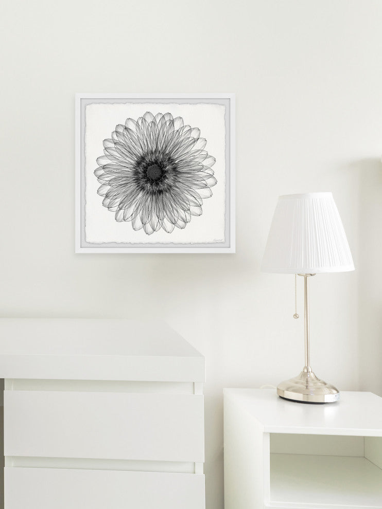 "Elegant Sunflower" Framed Painting Print, 24x24