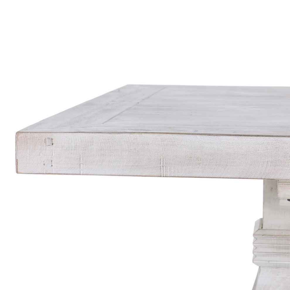 The Quincy Dining Table, 94", Nordic Ivory, French Country, Rectangle