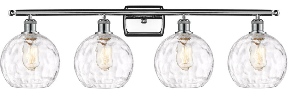 Innovations 516-4W-PC-G1215-8-LED 4 Light Bath Vanity Light, Polished Chrome