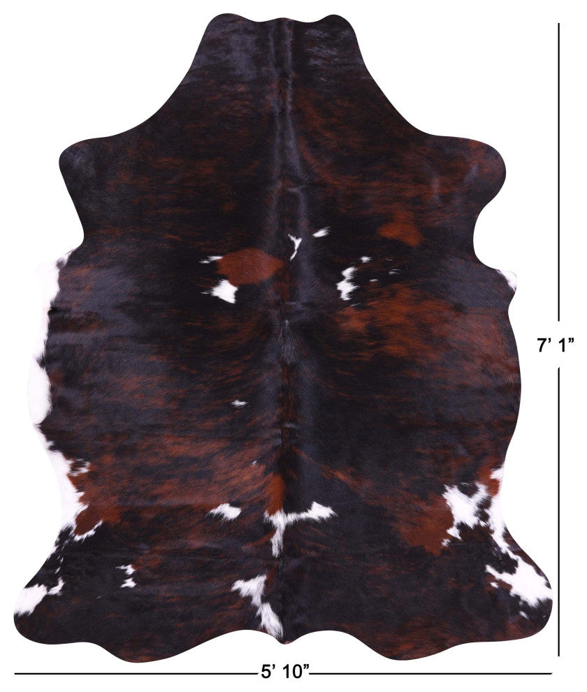7' 1" X 5' 10" Natural Cowhide Rug C1588