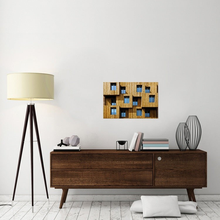 "Little Boxes" Stretched Canvas Giclee by Linda Wride, 30"x20"