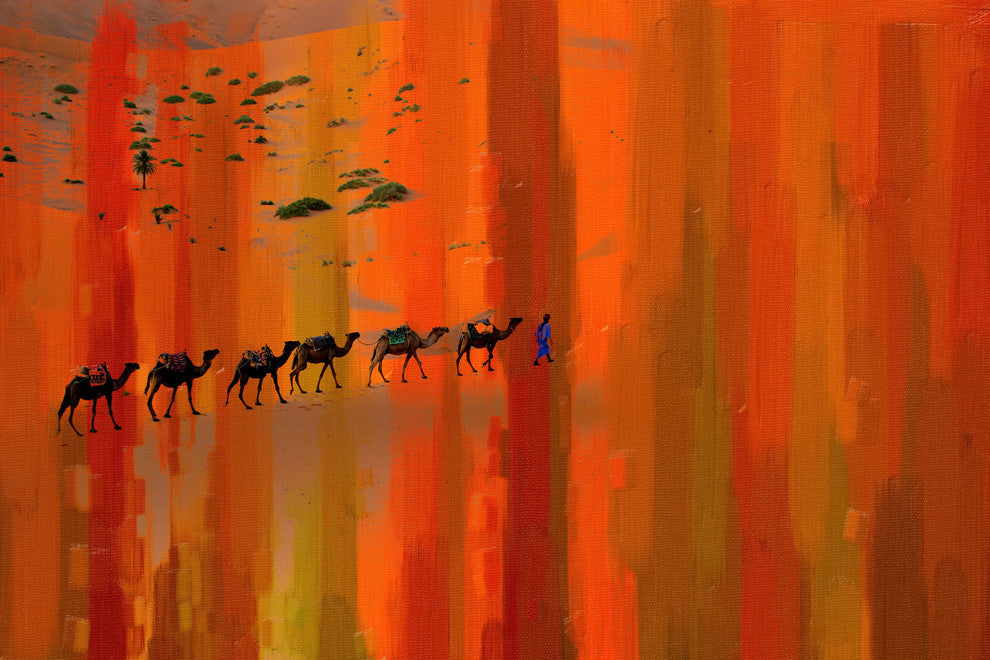 "Bir Anzarene" Print on Canvas, 45"x30"
