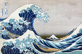 Tile Mural Kitchen Backsplash Japan Sea Great Wave off Kanagawa Ceramic Glossy