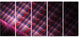 Dark Pink Abstract Metal Grill, Abstract Art on Canvas, 60"x28", 5 Panels