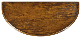Country Walnut Demilune Console