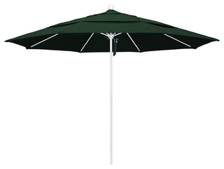11' Fiberglass Umbrella White, Pacifica, Hunter Green, 11'