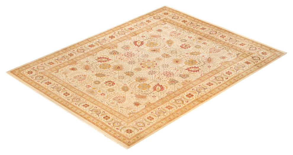 Mogul, One-of-a-Kind Hand-Knotted Area Rug Ivory, 9' 2" x 12' 1"