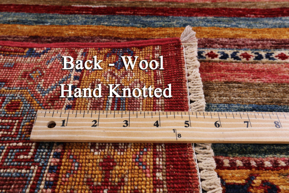 2' 7" X 3' 11" Super Kazak Khorjin Hand-Knotted Wool Rug Q11003