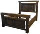 Barnwood Style Timber Peg Panel Bed, Driftwood, Twin