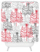 Deny Designs Rachael Taylor Doodle Trees Shower Curtain